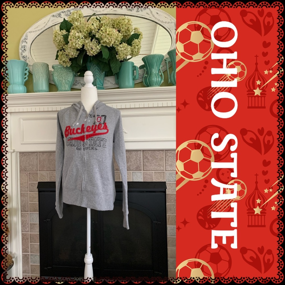OHIO STATE hooded sweatshirt jacket XL